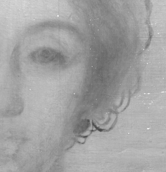 Detail of infrared reflectogram