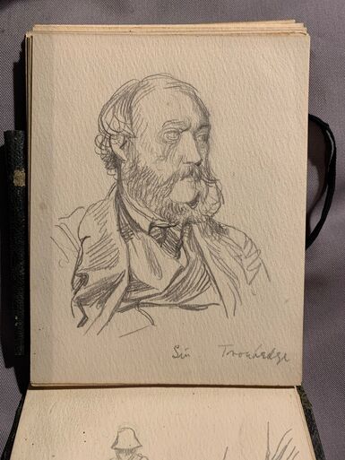 Sketch of a bearded man