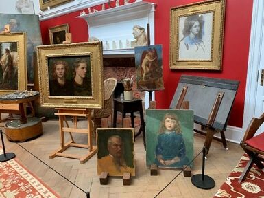 The interior of the G F Watts studio