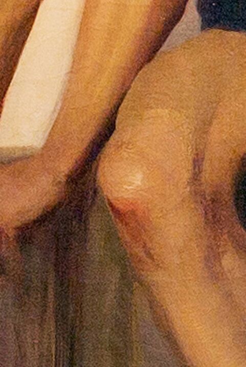 Detail of knee and elbow
