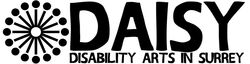 Logo reads 'Daisy, Disability Arts in Surrey'