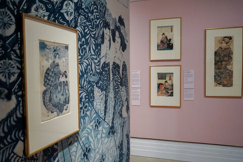 Installation image of the Edo Pop exhibition