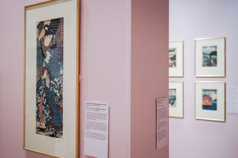 Installation image of the Edo Pop exhibition