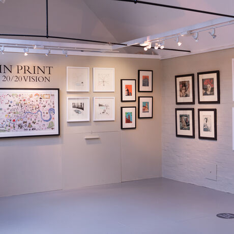 Watts Contemporary Gallery during the 2020 In Print exhibition