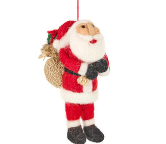 Father Christmas felt tree decoration