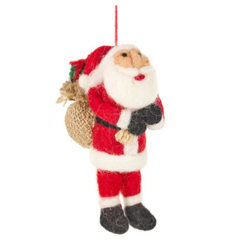 Father Christmas felt tree decoration