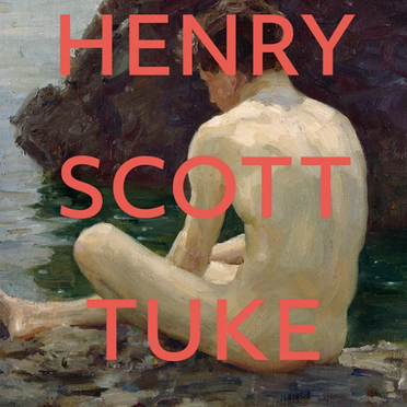 Exhibition catalogue cover, text reads "Henry Scott Tuke"