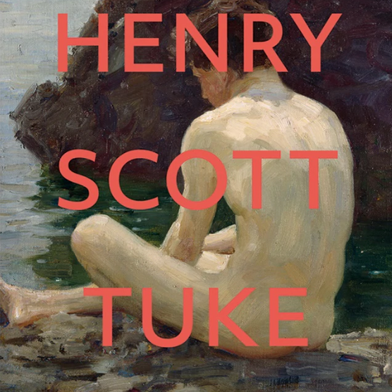 Exhibition catalogue cover, text reads "Henry Scott Tuke"
